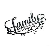 Art mural moderne minimaliste en métal, 22 x 30 cm, décoration à suspendre en fer pour salon, chambre à coucher, bureau, décoration créative en forme de lettre anglaise