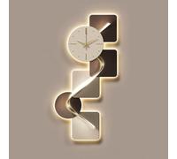 Art mural Sculptures murales， Sculpture murale LED moderne, for salon, tableau mural lumineux, art mural chinois(White B,50 * 100cm)