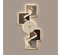 Art mural Sculptures murales， Sculpture murale LED moderne, for salon, tableau mural lumineux, art mural chinois(White a,60 * 120cm)