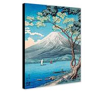 Art mural sur toile encadrée Motif Mont Fuji du lac Yamanaka par Hiroaki Takahashi - Différentes tailles (A1 [81 cm x 61 cm])