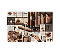 Art mural vintage Choix du connaisseur Guide des cigares classiques Panneaux en métal Décoration Types de cigares Accessoires d'artisanat Décoration de bar vintage pour la maison P 8x12 pouces
