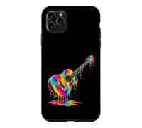 Art Musical coloré pour Guitare Acoustique Coque pour iPhone 11 Pro Max
