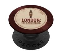 Art Musical en Vinyle The Classic Track de Londres PopSockets PopGrip Adhésif