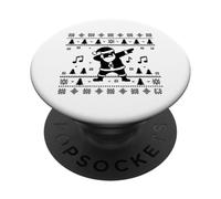 Art Musical Ugly Christmas Man PopSockets PopGrip Adhésif