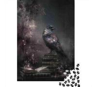 Art Mystique du Corbeau 1000 Pièce Carton Robuste Puzzle De Bricolage pour Enfants Débutants Décompression Jeu Décoration Murale Le 70x50cm/1000pcs