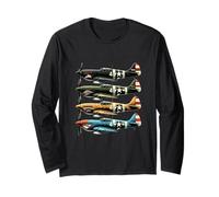 Art Nasal des Avions de la Seconde Guerre Mondiale P40 Warhawk Manche Longue