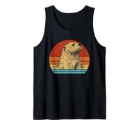 Art Naturel pittoresque de la Faune et de la Flore au Coucher du Soleil sur la rivière Otter Lover Débardeur