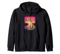 Art Naturel pittoresque de la Faune et de la Flore au Coucher du Soleil sur la rivière Otter Lover Sweat à Capuche