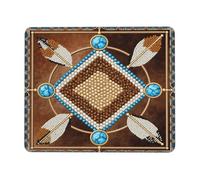 Art Navajo des Amérindiens du Sud-Ouest Tapis De Souris Gaming Confort Mouse Pad Durable Mousepad pour Ordinateur Voyage Jeu 25X30Cm