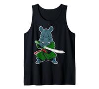 Art Ninja Japonais et rhinocéros samouraï Japonais Débardeur