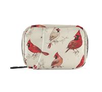 Art Northern Birds Sac de médecine de voyage avec compartiments amovibles Beige