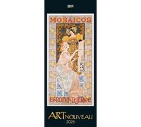 Art Nouveau 2026: Kunstkalender mit Jugendstilplakaten der Belle Époque. Wandkalender im Hochformat: 28,5 x 69 cm.