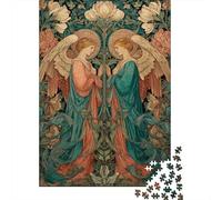 Art Nouveau Angels Puzzle 1000 Pièces Educa Jouet en Bois Cadeau Unique Décoration Intérieure Jeu Éducatif Challenge Toy Adultes Et Enfants À Partir De 14 Ans 38x26cm/1000pcs