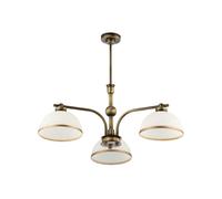 Art Nouveau Deckenleuchte Sarai Verre Métal Ø68cm Salon Salle à Manger Lampe