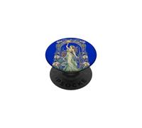 Art Nouveau Paris Déesse Floral Ciel Nuit Art Art PopSockets PopGrip Adhésif