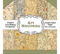 Art Nouveau Scrapbook Paper: Decorative double sided craft paper ornate botanical for scrapbooking, card making, junk journal