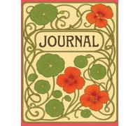 Art Nouveau Style Nasturtium Journal