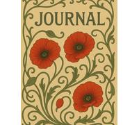 Art Nouveau Style Poppies Journal