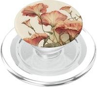 Art Nouveau Vining Flowers sur Fond Blanc PopSockets PopGrip pour MagSafe
