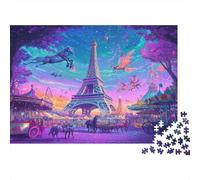 Art numérique Cadeau Unique Décoration Intérieure Manèges de la Tour Jeu Éducatif Challenge Toy Adultes & Enfants des 14 Ans 52x38cm/1000pcs
