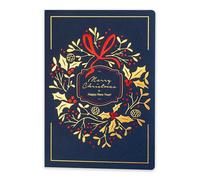 Art Nuvo Cartes de Noël exclusives - Jeu de 10 cartes identiques, 120 x 170 mm, motifs de Noël dorés et estampillés - Fabriquées à partir de papier à bijoux avec inserts et enveloppes, taille M