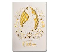 ART NUVO Cartes de Pâques exclusives - Motifs de Pâques découpés au laser et dorés, inserts colorés et enveloppes blanches dans un lot de 10 pièces de 120 x 170 mm