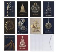 Art Nuvo Lot de 10 cartes de Noël avec enveloppes et inserts
