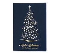 ART NUVO Lot de 10 cartes de Noël exclusives N° 10-120 x 170 mm - Motif de Noël en relief - En papier de bijoux et papier coloré avec inserts et
