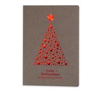 ART NUVO Lot de 10 cartes de Noël exclusives N° 20-120 x 170 mm - Motif de Noël en relief - En papier de bijoux et papier coloré avec inserts et