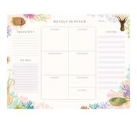 Art Of Nature: Under The Sea Weekly Planner Notepad