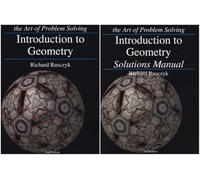 Art of Problem Solving Series Introduction to Geometry 2-Book Bundle Set (Textbook & Solutions Manual)