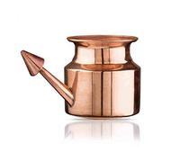 Art of Vedas Pot neti en cuivre ayurvédique 300 ml - Récipient de rinçage nasal en 100 % cuivre pur | Pour rinçage nasal quotidien, Jala Neti, pranayama, yoga et rituels ayurvédiques
