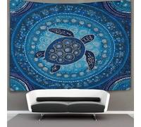 Art original aborigène Tapisserie Tortue 3D Tenture Murales Décorations Pour La Maison Pour La Chambre 70cmx100cm