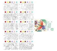Art Pad Paint Panels Painting Livre Avec Des Cartes Aquarelles Pré-imprimées Encourage La Créativité Et La Reconnaissance Des Couleurs Chez Les Drawing Book Development Development