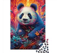 Art Panda Animals Puzzle 1000 Pieces Cadeau Unique Jeu Éducatif Challenge Toy À De Qualité Supérieure Peinture Art pour Adultes Et Enfants 1000pcs (75x50cm)