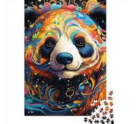 Art Panda Animals Puzzle 1000 Pieces Cadeau Unique Jeu Éducatif Challenge Toy À De Qualité Supérieure Peinture Art pour Adultes Et Enfants 1000pcs (75x50cm)