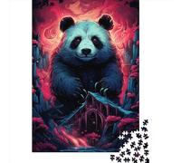 Art Panda Animals Puzzle 1000 Pièces Cadeau Unique Jeu Éducatif Challenge Toy À De Qualité Supérieure Peinture Art pour Adultes Et Enfants À Partir De 12 Ans 1000pcs (75x50cm)