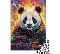 Art Panda Animals Puzzle 1000 Pieces Cadeau Unique Jeu Éducatif Défi Jouet À De Qualité Supérieure Peinture Art pour Adultes Enfants 1000pcs (38x26cm)