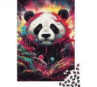 Art Panda Animals Puzzle 1000 Pièces Educa Jouet en Bois Cadeau Unique De l'art De La Décoration Jeu Éducatif Challenge Toy pour Adultes Et Enfants À Partir De 12 Ans 1000pcs (38x26cm)