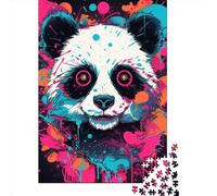 Art Panda Animals Puzzle 1000 Pièces Educa Jouet en Bois Jeu D'Intelligence Décoration Intérieure Jeu Éducatif Challenge Toy Adultes & Enfants des 14 Ans 1000pcs (75x50cm)