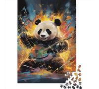 Art Panda Animals Puzzles 1000 Pieces Cadeau Unique Jeu Éducatif Challenge Toy À De Qualité Supérieure Peinture Art pour Adultes Et Enfants À Partir De 12 Ans 1000pcs (75x50cm)