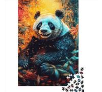 Art Panda Animals Puzzles 1000 Pieces Cadeau Unique Jeu Éducatif Défi Jouet À De Qualité Supérieure Peinture Art pour Adultes Et Enfants À Partir De 12 Ans 1000pcs (38x26cm)