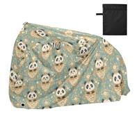 Art Panda Visages Fleurs Housses pour Vélo Imperméable Housse de Pluie Accessoires Vélos