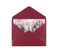 Art Paris Tour Eiffel Carte de remerciement Enveloppe 10,2 x 15,2 cm Mariage Baby Shower Thank You Bride Shower Business Birthday