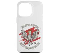 Art Patriote avec Citation de la fierté audacieuse de l'aigle polonais Coque pour iPhone 13 Pro