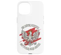 Art Patriote avec Citation de la fierté audacieuse de l'aigle polonais Coque pour iPhone 15