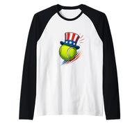 Art Patriotique du Tennis Manche Raglan