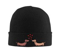 Art Patron Teckel Bonnet tricotée Hip Hop Bonnet Bonnet Automne-Hiver Outdoor Bonnets pour Hommes Femmes Adultes
