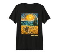 Art paysager de Style Van Gogh Cavalier T-Shirt Haut de Gamme