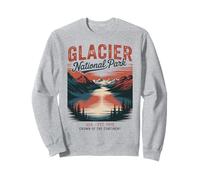 Art paysager du Parc National des Glaciers d'Amérique Sweatshirt